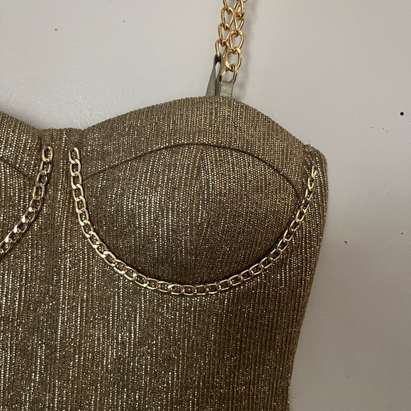 Nwt fashion nova a classy one metallic mini dress size small - Picture 5 of 8